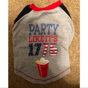 Small Dog 4th Of July Shirt EUC